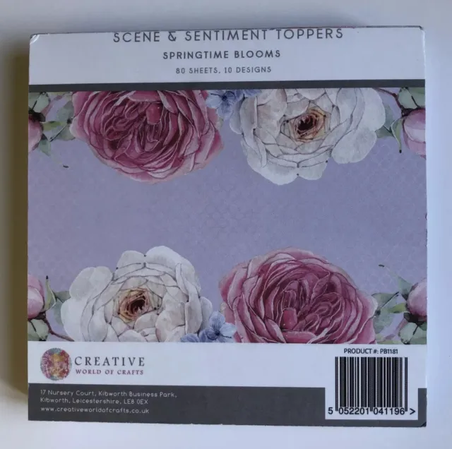 The Paper Boutique Springtime Blooms Set - Topper, 7"" x 7"" Papiere & A4 Karte 3
