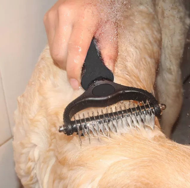 Maxpower Planet Pet Grooming Brush Dog Undercoat Rake Comb Dematting Deshedding 6