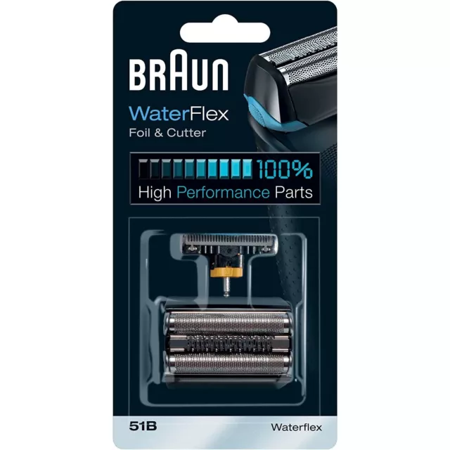 Braun Series 5 51B Electric Shaver Replacement Head WaterFlex Foil and Cutter