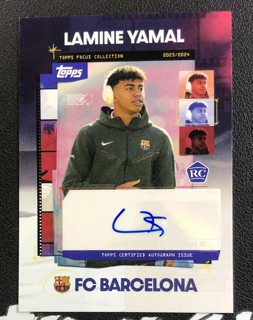 Carte Topps Lamine Yamal FC Barcelone 2024/25 Future Stars /199 Aqua - Parallel Édition Limitée