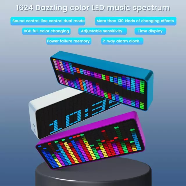 RGB Music Level Spectrum Indicator Clock VFD Audio Board a Display a E9J2