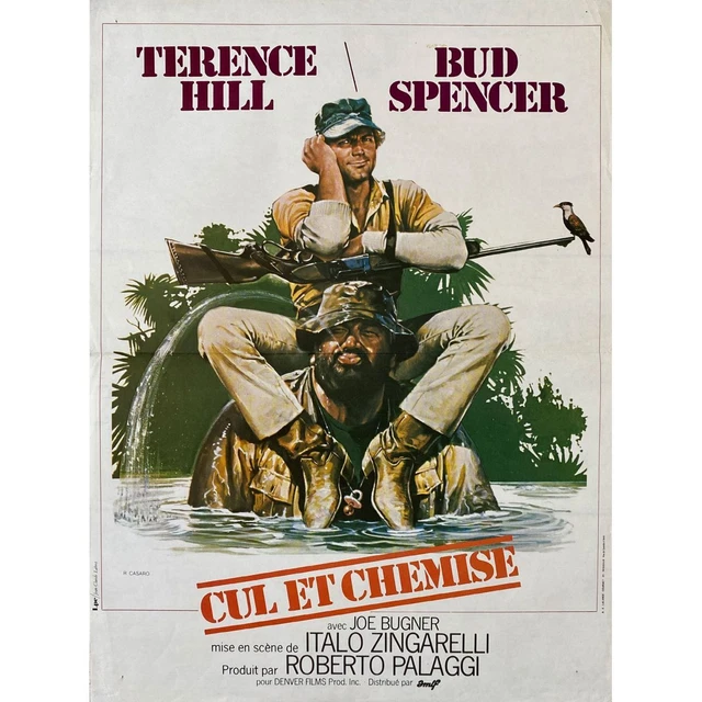 CUL ET CHEMISE Affiche de cinéma  - 40x54 cm. - 1979 - Terence Hill, Bud Spencer