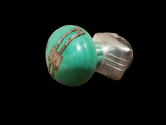 Vintage Bakelite Steering Wheel Spinner Suicide Knob Turquoise Rat Rod