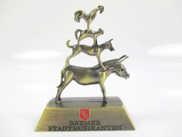 Brema Modello di Musicisti Città Negozio Souvenir Metallo 6 CM Germania (Bro )