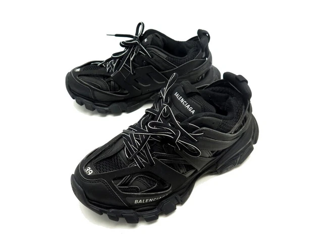 CHAUSSURES BALENCIAGA TRACK 542536 39 Baskets Sneakers Noir Nylon