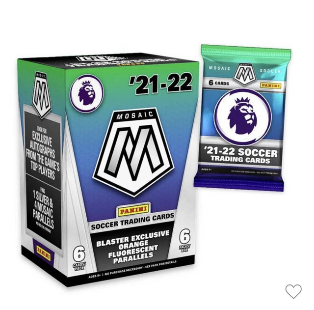 2021-22 Panini Premier League Soccer Mosaic 1 Pack (6 Cards) from Blaster