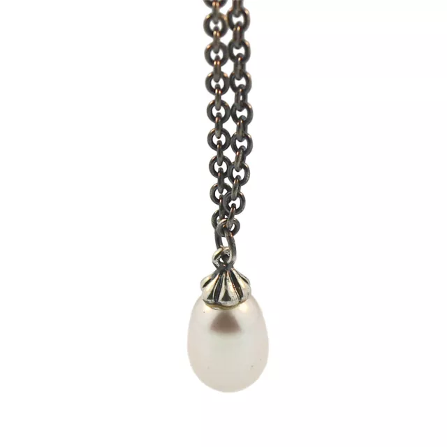 Authentic Trollbeads 54110 Necklace Silver Fantasy/Freshwater Pearl 43.3 inch*0