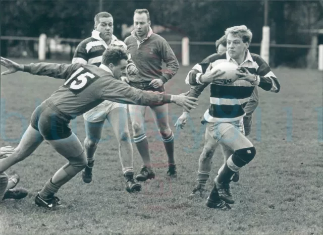 1990s Rugby Boro RUFC v Marist (Hull) 20/1/90 Press photo 7.8x5.8"