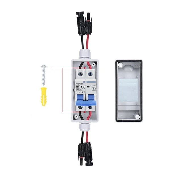 PV ISOLATOR SWITCH DC/AC 30A IP65 Disconnect Circuit Breaker for Solar