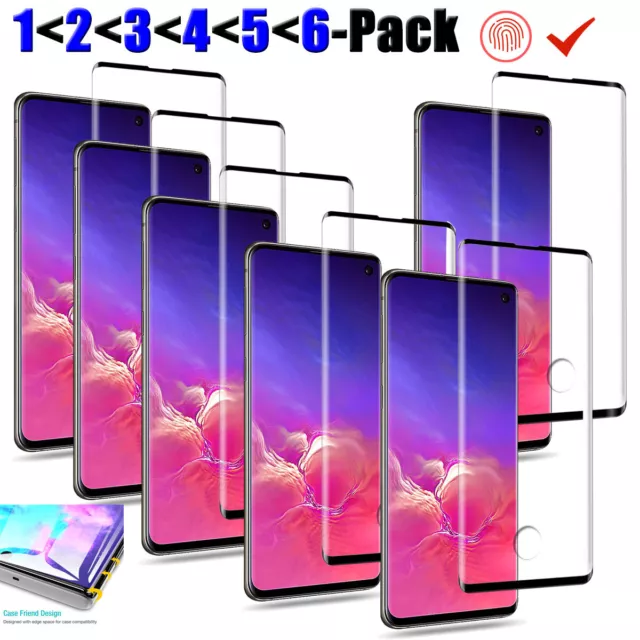 For Samsung Galaxy S10/S10e/S23/Ultra/+/5G Clear Tempered Glass Screen Protector