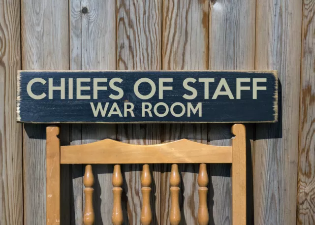 CHIEF OF STAFF  WAR ROOM vintage style military signs war ww2 army RAF FIGHTER