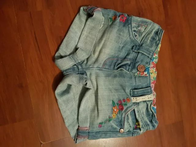 Next Short bébé denim bleu taille 6-9 mois 3