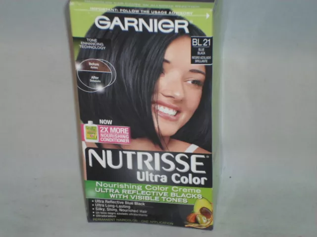 6. "Garnier Nutrisse Ultra Color Blue Black Hair Dye for Weave" - wide 7