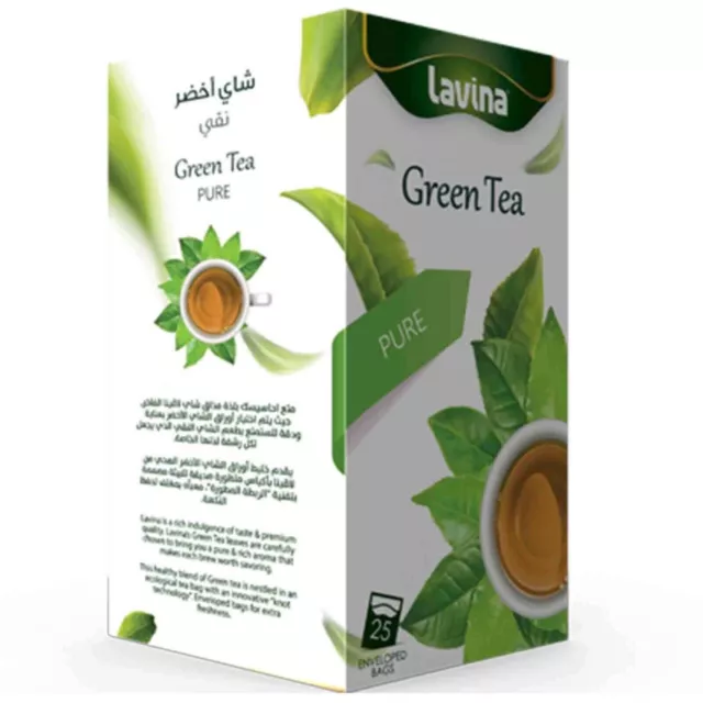 Lavina Té Verde Puro Natural 25 Bolsa