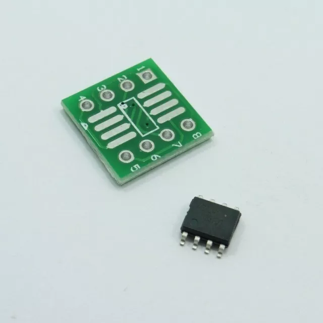 SMD IC Chip + Leiterplatte SOP8 auf DIP-8 Adapterplatte SO8 SIO8 MSOP8 TSOP8