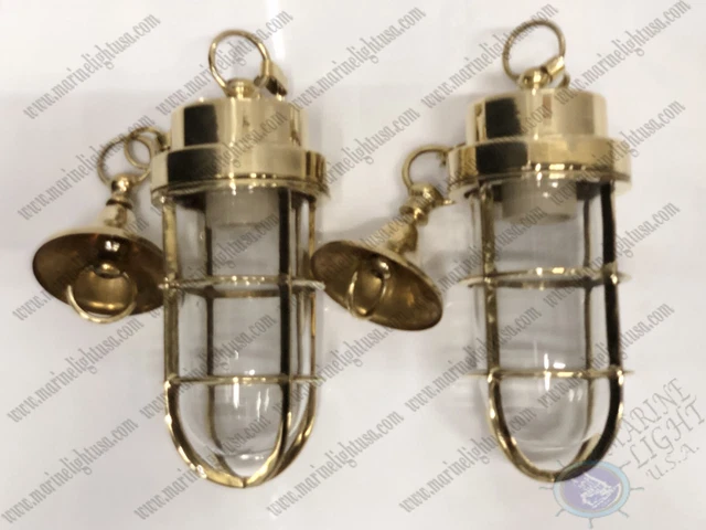 Nuevo accesorio de luz colgante de techo colgante araña de metal de latón lote de 2