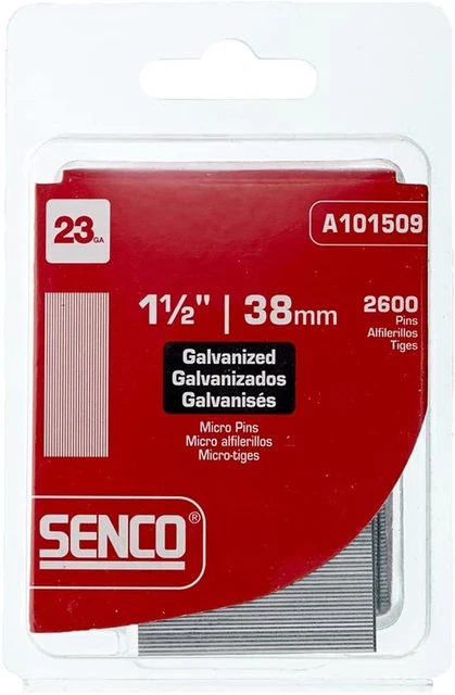 A101509 23-Gauge X 1-1/2-Inch Electro Galvanized Headless Micropins