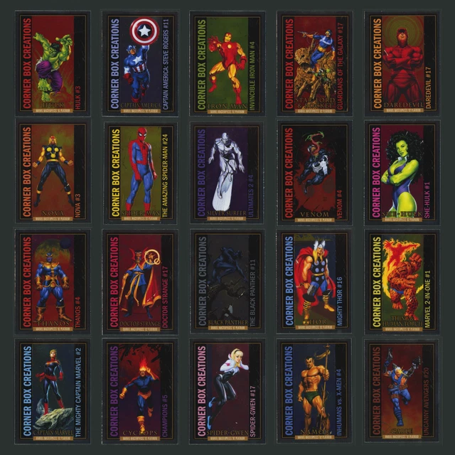 Marvel Trading Cards | 1995 PEPSI CARDS MARVEL + DC FULL SET CARDS Reprint New Guatemala Peru Spanish 08 Fk