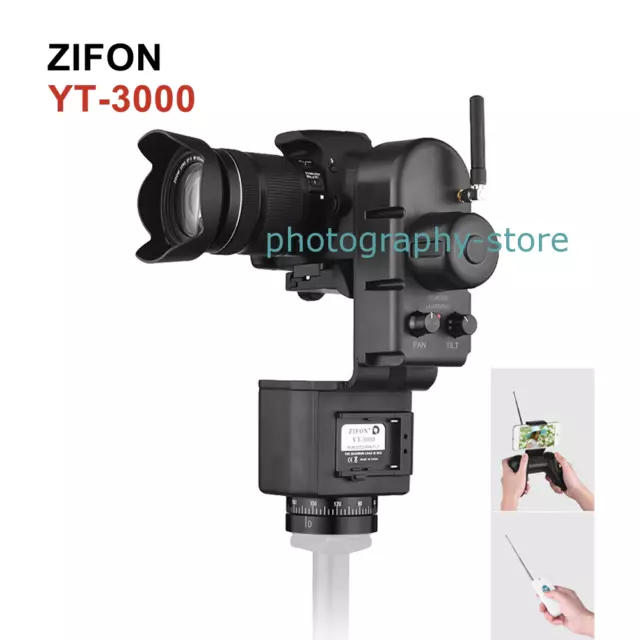 ZIFON YT-3000 Motorized Rotating Pan Tilt Panoramic Tripod Head Wifi Wireless