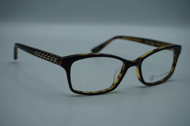 New Judith Leiber Jl-3029 Ebony Black/Havana Authentic Eyeglasses 53-17-140