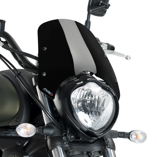 Pare-brise Puig Transparent Pour Kawasaki VN Classic 800 (1996-2006) - Dimensions 290x260mm, épaisseur 3mm - Neuf