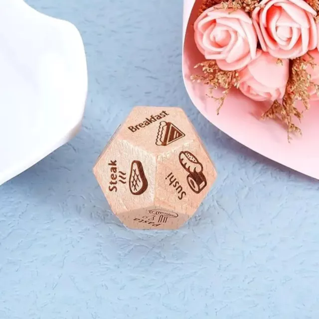 Funny 12 Side Food Decision Dice Durable Dinner Decider Dices  Anniversary