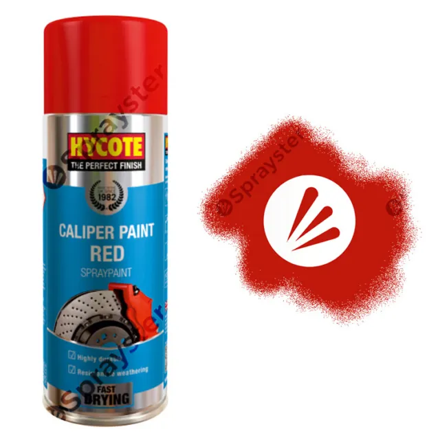 Hycote Red Caliper Gloss Spray Paint High Temperature Durable 400ml XUK440