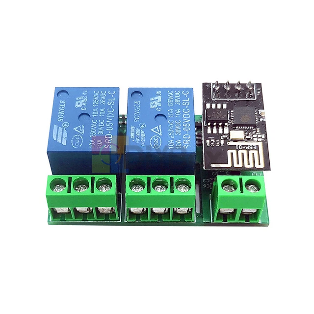 ESP8266 ESP01 DC5V Dual Channel Wireless WIFI Relay Module Home 4.64