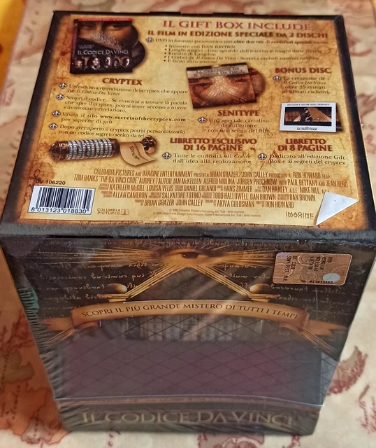 IL CODICE DA Vinci Gift Box con Cryptex - Tiratura Limitata 6311 di ...