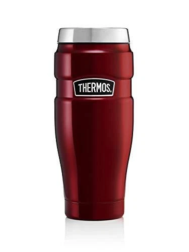 Vaso de viaje King de acero inoxidable 101535, rojo, 470 ml, 1 unidad (paquete)