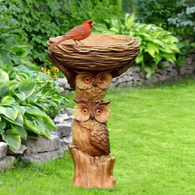 Vogeltränke & Futterspender Traditioneller freistehender Gartentisch für Vögel 2