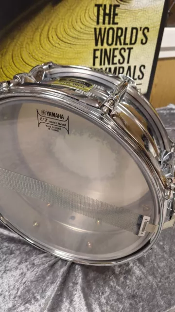 YAMAHA Stell  Snaredrum Trommel  in Metal Chrom  gebr.  14" x 5" 2