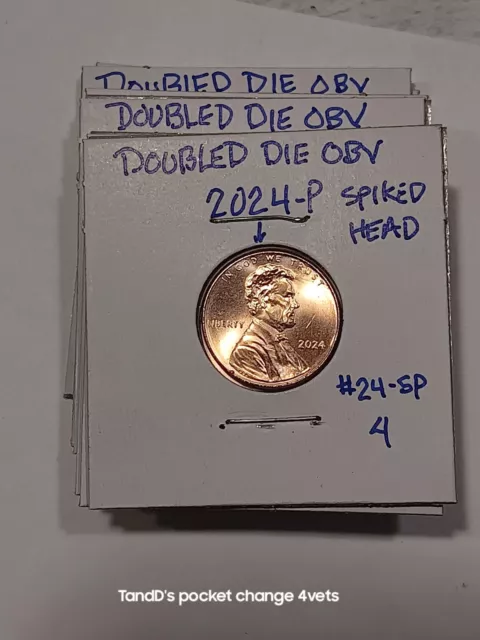 2024 P SHIELD DOUBLED DIE-SPIKED HEAD OBVERSE-MS COINS ( 1 Coin ) Free Ship