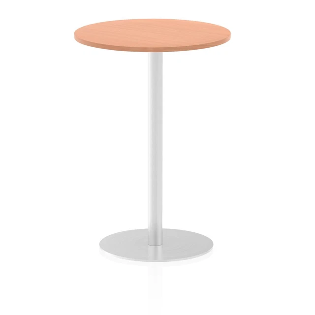 Dynamic Italia 600Mm Poseur Round Table Beech Top 1145Mm High Leg ITL0112