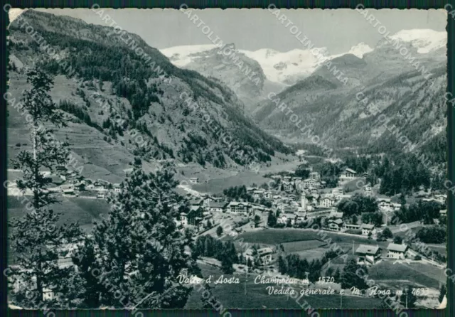 Aosta Ayas Champoluc Monte Rosa PIEGHINE Foto FG cartolina KB1809