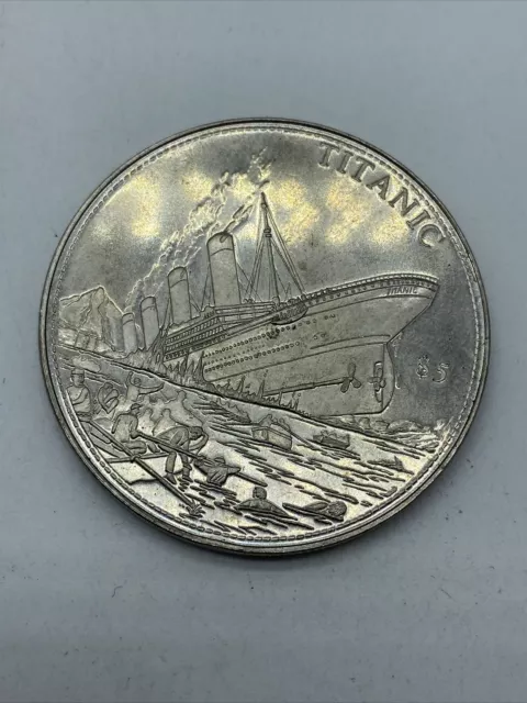 2004 Liberia $5 Coin Legends of the Ocean/Titanic by American Mint