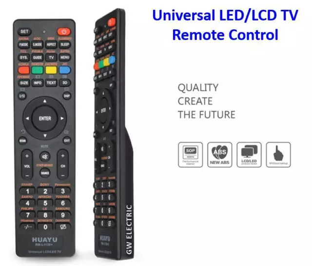 Universal TV Remote Control LCD/LED For Sony/Samsung/Panasonic/TCL/LG/Soniq AU 3
