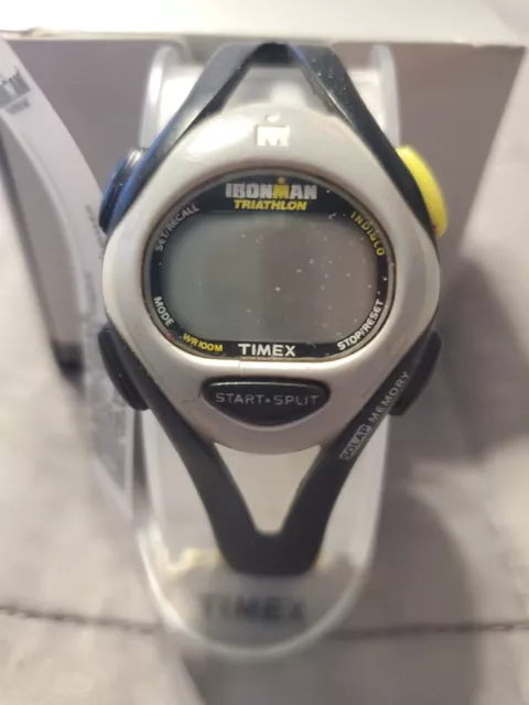 Timex Ironman Triathlon 50 Lap Sleek Multifunction Digital Watch Untested. 2