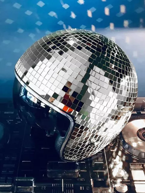 Disco Ball Helmet Helmet Glitter Mirror Ball Party Hat Costume Accessories⚨