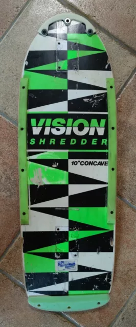 Patinetas Vision Shredder 1 mazo de equipo 10 x 30"" cóncavo (1985) años 80