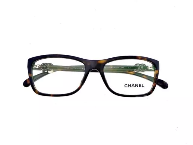 CHANEL CH3414 C.714 Dark Havana Women Eyeglasses Authentic Italy
