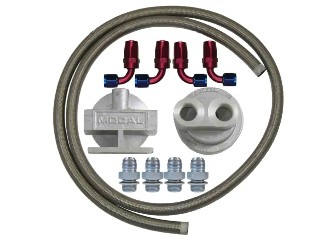 Mocal M20 -10 Stainless Steel Braided Hose Remote Oil Filter Relocation Kit