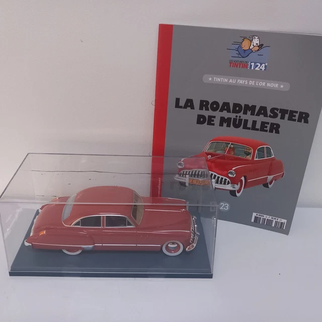 Les Voitures de Tintin 1/24°- Editions Hachette ¿ N°23: La Roadmaster de Müller dans Tintin au Pays de l'Or Noir | Rakuten