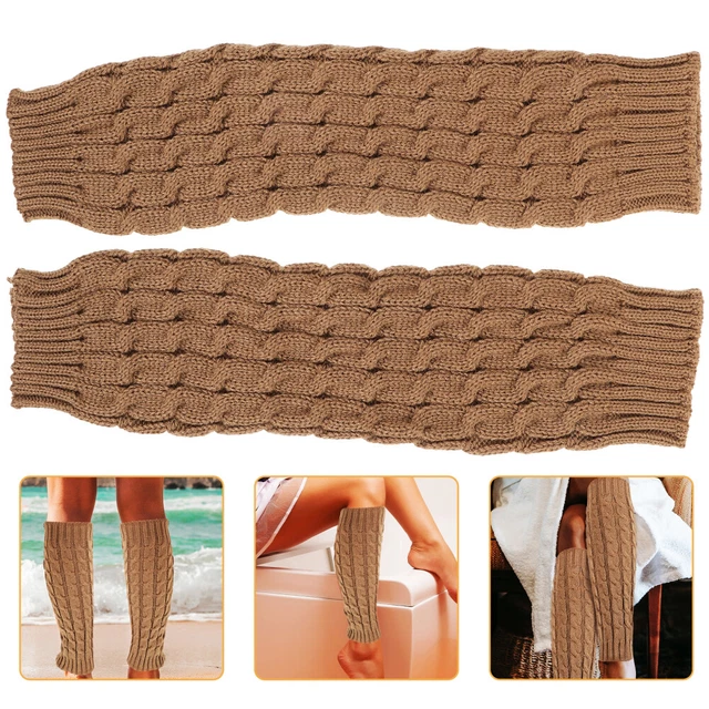 Calze Donna S Uncinetto Scaldagambe Calze Scaldagambe Stivali Leggings