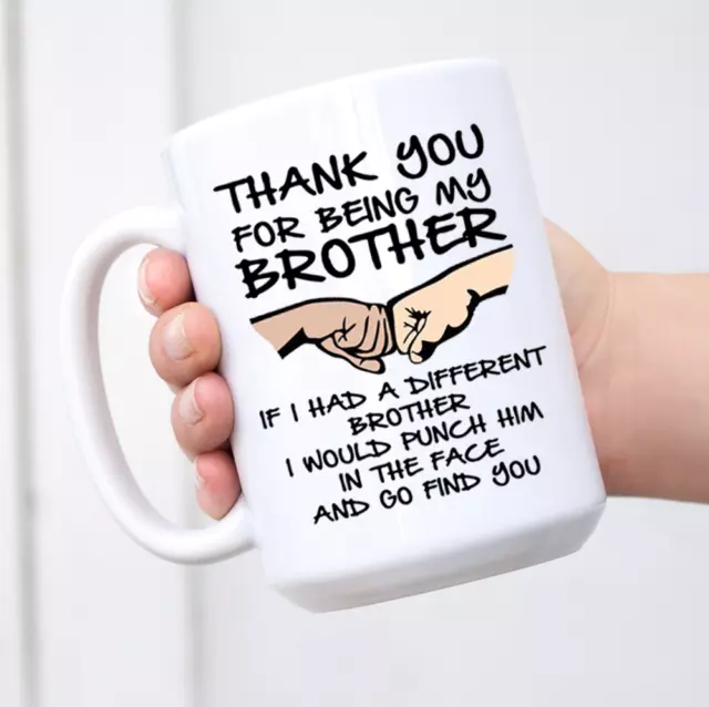 Brother Gift Mug Thank You For Being My Brother Gift Coffee Tea Cup…