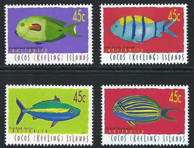 2001 Cocos Keeling Islands SG#335a/d Marine Life Part V set of 4 mint MUH MNH