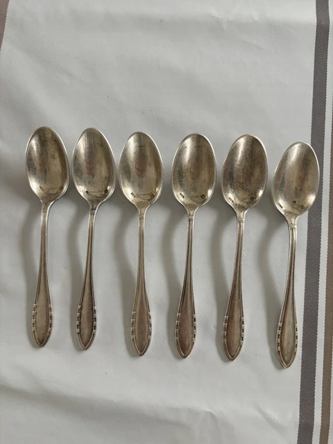 Lot De 12 Petites Cuillères Banholzer - Métal Argenté - Inox - 2 Poinçons
