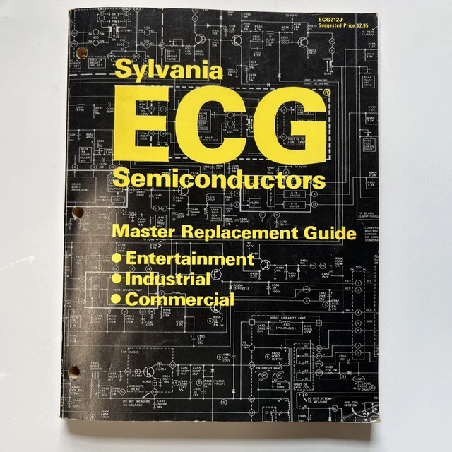 Sylvania ECG Semiconductors Master Replacement Guide ECG212J Book 1980
