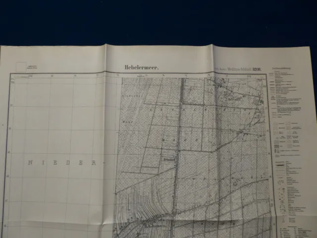 Landkarte Meßtischblatt 3208 Hebelermeer, Fehndorf, Segberg, Krs. Meppem, 1945 2