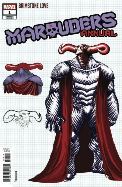Marauders Annual #1 1:10 David Baldeon Design Variant Marvel 2022